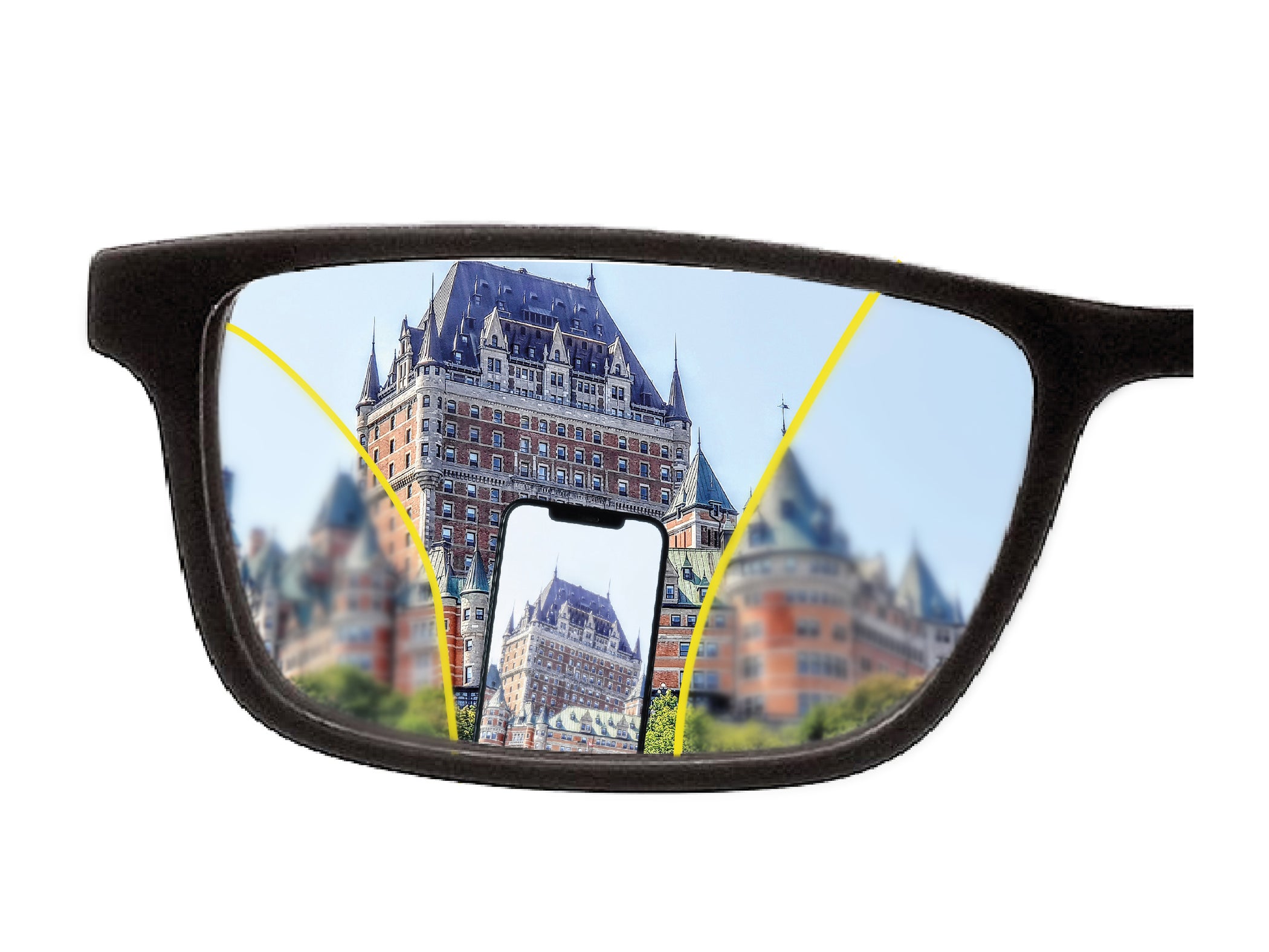 Progressive lens demonstration